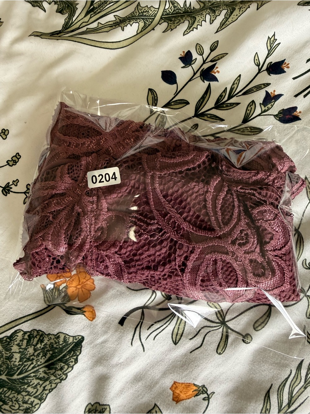 Lace Bralette in Mauve - Women Intimates - Picture 5 of 5